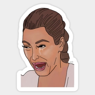 Crying Kim Sticker